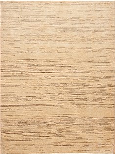 Gabbeh Beige Hand Knotted 5'6" X 7'3"  Area Rug 100-11903