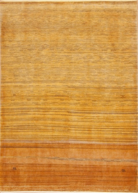 Gabbeh Yellow Hand Knotted 56 X 79  Area Rug 100-11904 Image 0