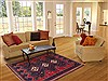 Afshar Blue Hand Knotted 53 X 75 Area Rug 100-11917 Thumb 5