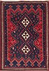 Afshar Blue Hand Knotted 53 X 75 Area Rug 100-11917 Thumb 0