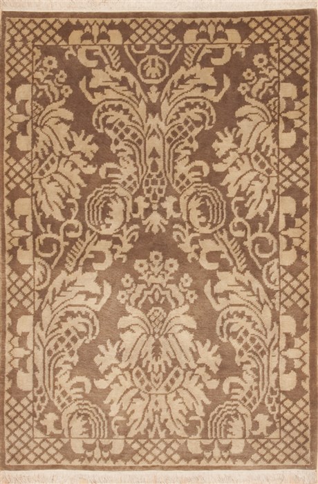 Tibetan Beige Hand Knotted 42 X 62 Area Rug 100-11921 Image 0