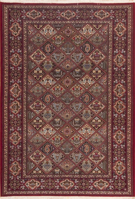 Qum Green Hand Knotted 45 X 66  Area Rug 100-11923 Image 0