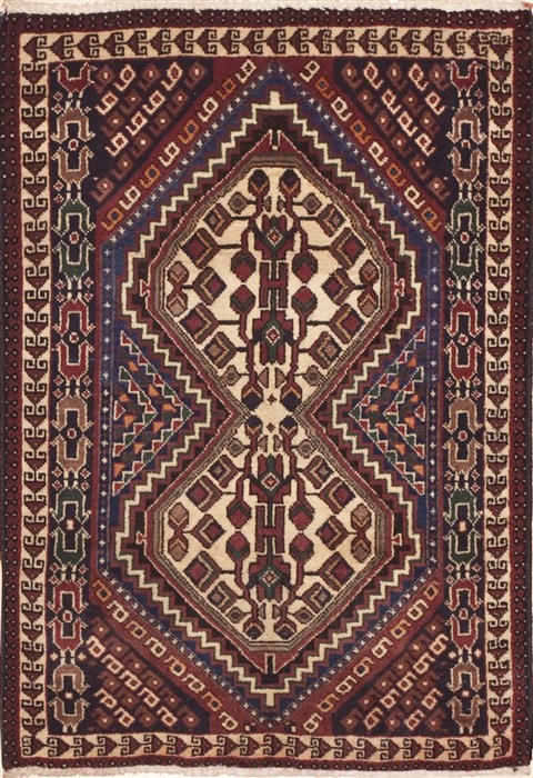 Bokhara Beige Hand Knotted 25 X 35  Area Rug 100-11941 Image 0