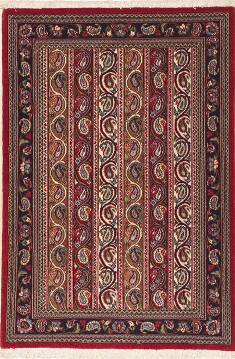 Qum Red Hand Knotted 28 X 311  Area Rug 100-11943 Image 0