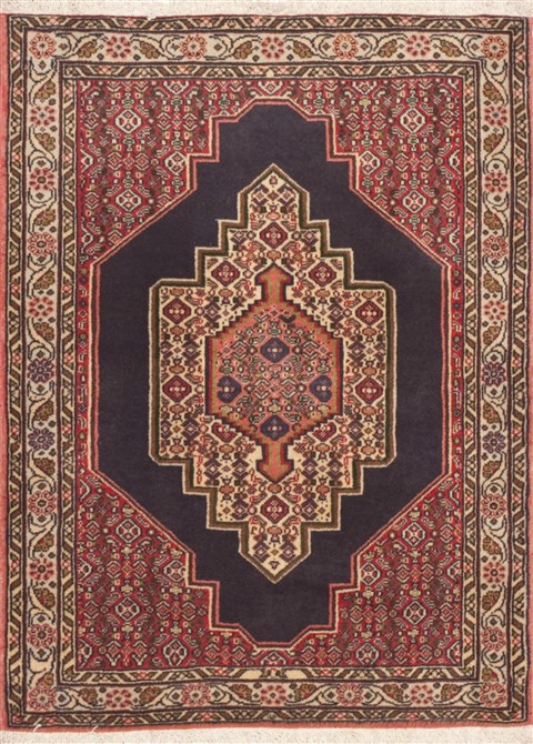 Sanandaj Red Hand Knotted 26 X 34  Area Rug 100-11954 Image 0