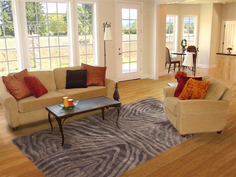 Modern Brown Hand Knotted 80 X 100 Area Rug 100-11971 Image 4