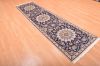 Nain Blue Runner Hand Knotted 26 X 96  Area Rug 100-11974 Thumb 12