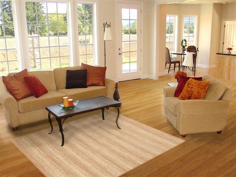 Modern Beige Hand Knotted 48 X 67 Area Rug 100-11977 Image 5