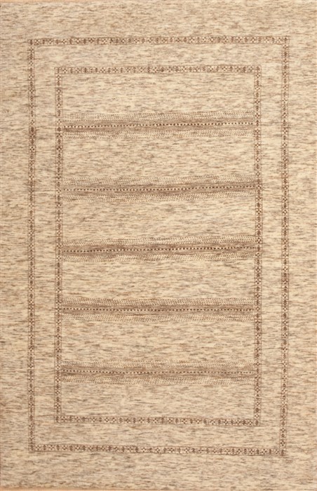 Gabbeh Beige Hand Knotted 44 X 69  Area Rug 100-11983 Image 0