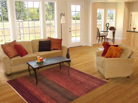 Gabbeh Red Hand Knotted 42 X 62 Area Rug 100-11987 Image 5