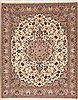 Kashan Beige Hand Knotted 66 X 80  Area Rug 100-11988 Thumb 0