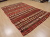 Kilim Red Hand Knotted 62 X 99  Area Rug 100-110000 Thumb 3