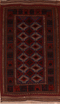 Kilim Blue Flat Woven 5'4" X 8'8"  Area Rug 100-110004