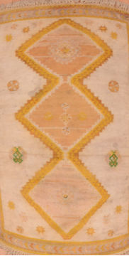 Persian Zanjan Beige Rectangle 2x4 ft Wool Carpet 110009