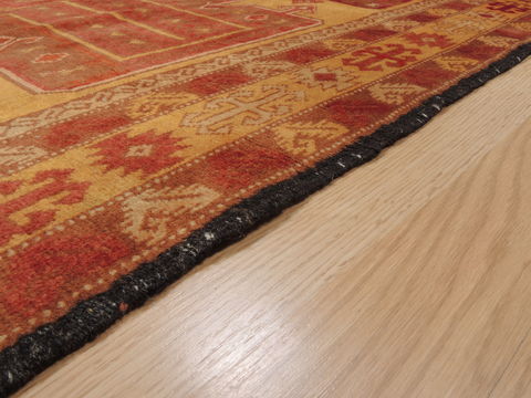 Baluch Yellow Hand Knotted 310 X 66 Area Rug 100-110010 Image 5