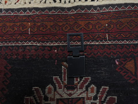 Baluch Black Hand Knotted 37 X 51 Area Rug 100-110011 Image 10