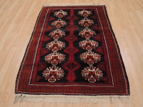 Baluch Black Hand Knotted 37 X 51 Area Rug 100-110011 Image 1