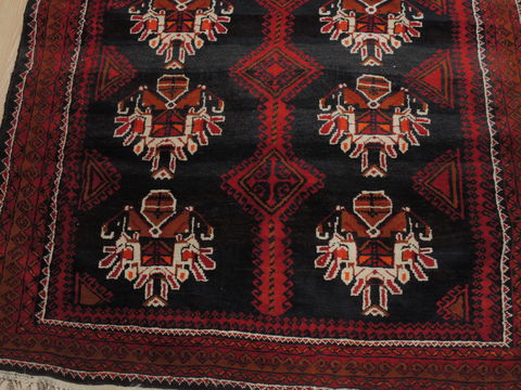 Baluch Black Hand Knotted 37 X 51 Area Rug 100-110011 Image 5