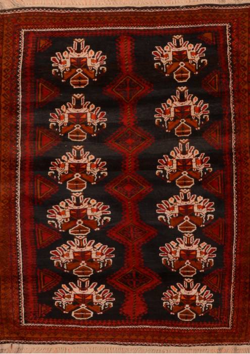 Baluch Black Hand Knotted 37 X 51 Area Rug 100-110011 Image 0