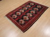 Baluch Black Hand Knotted 37 X 51 Area Rug 100-110011 Thumb 2