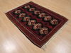 Baluch Black Hand Knotted 37 X 51  Area Rug 100-110011 Thumb 3