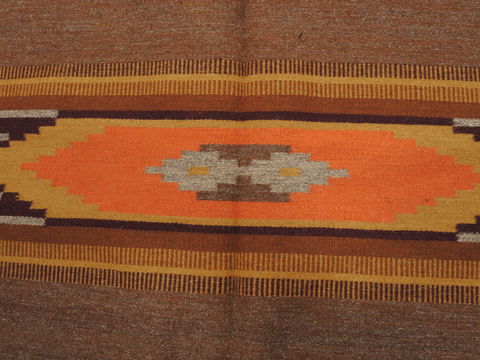 Kilim Brown Hand Knotted 54 X 611 Area Rug 100-110014 Image 5