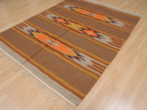 Kilim Brown Hand Knotted 54 X 611 Area Rug 100-110014 Image 6