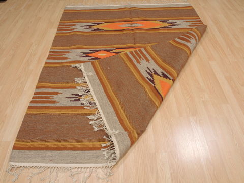Kilim Brown Hand Knotted 54 X 611 Area Rug 100-110014 Image 8