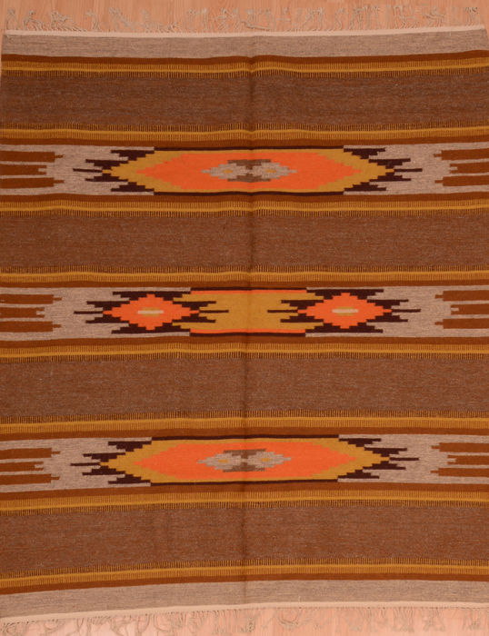 Kilim Brown Hand Knotted 54 X 611 Area Rug 100-110014 Image 0