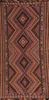 Kilim Red Runner Hand Knotted 46 X 93  Area Rug 100-110015 Thumb 0