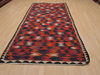Kilim Red Runner Hand Knotted 410 X 101  Area Rug 100-110016 Thumb 1