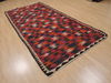 Kilim Red Runner Hand Knotted 410 X 101  Area Rug 100-110016 Thumb 3