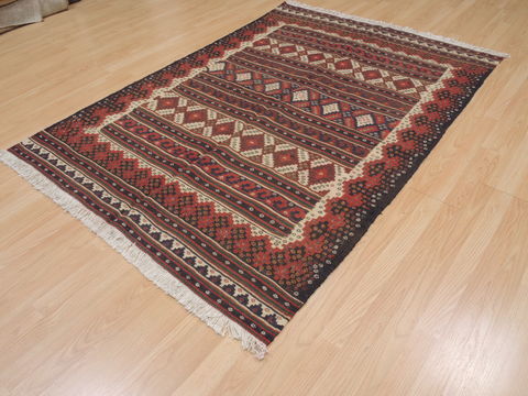 Kilim Brown Flat Woven 47 X 610 Area Rug 100-110019 Image 4