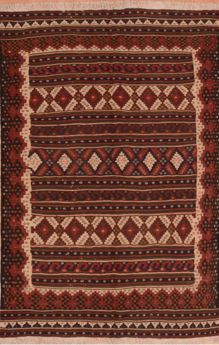 Kilim Brown Flat Woven 47 X 610 Area Rug 100-110019 Image 0