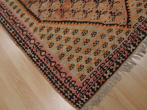 Kilim Brown Runner Flat Woven 41 X 810 Area Rug 100-110025 Image 4