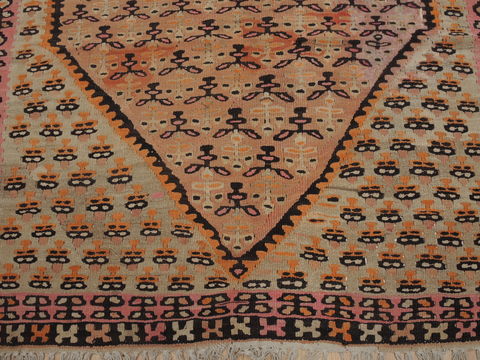 Kilim Brown Runner Flat Woven 41 X 810 Area Rug 100-110025 Image 5