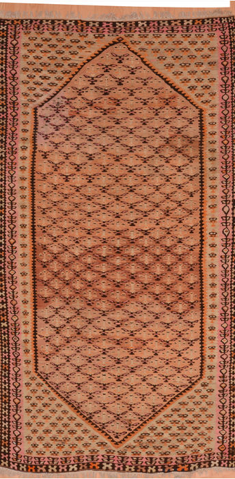 Kilim Brown Runner Flat Woven 41 X 810 Area Rug 100-110025 Image 0