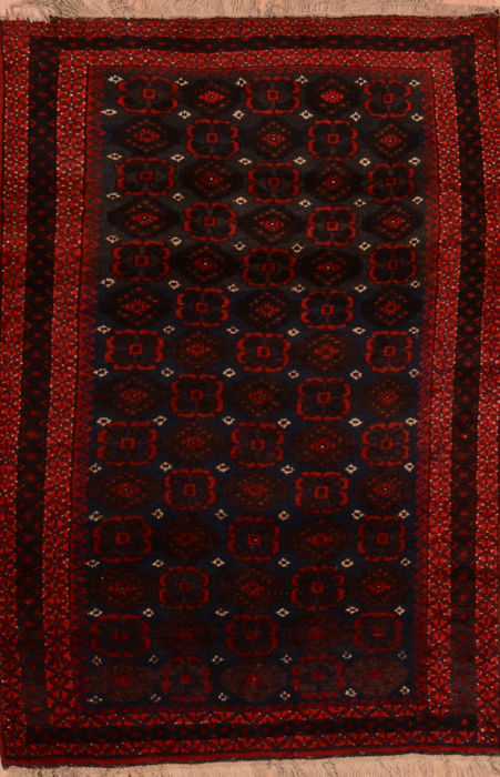 Baluch Red Hand Knotted 34 X 63 Area Rug 100-110027 Image 0