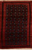 Baluch Red Hand Knotted 34 X 63 Area Rug 100-110027 Thumb 0