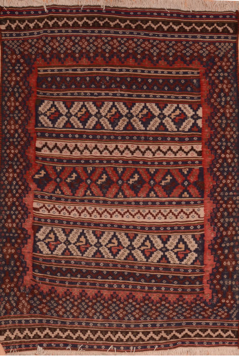 Kilim Red Flat Woven 41 X 61 Area Rug 100-110035 Image 0