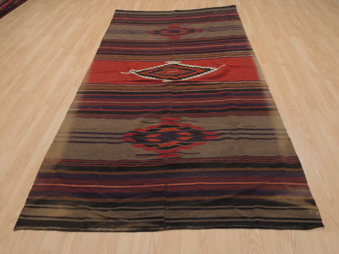 Kilim Brown Hand Tufted 46 X 88 Area Rug 100-110036 Image 1