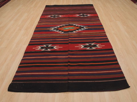 Kilim Red Flat Woven 46 X 88 Area Rug 100-110037 Image 1