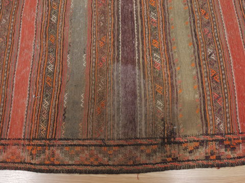 Kilim Red Flat Woven 410 X 810 Area Rug 100-110040 Image 6