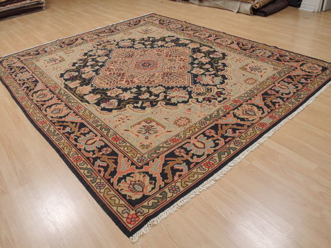 Kilim Beige Square Flat Woven 90 X 98 Area Rug 100-110045 Image 3