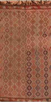 Kilim Brown Flat Woven 4'1" X 7'1"  Area Rug 100-110047