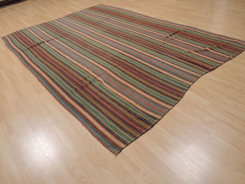 Kilim Green Flat Woven 63 X 810 Area Rug 100-110050 Image 3