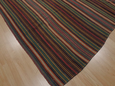 Kilim Green Flat Woven 63 X 810 Area Rug 100-110050 Image 4
