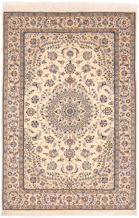 Nain Beige Hand Woven 45 X 67 Area Rug 254-110056 Image 0