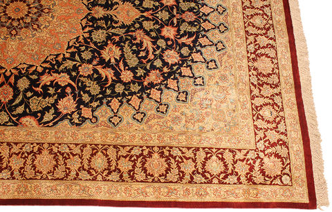 Qum Yellow Hand Woven 46 X 67 Area Rug 254-110060 Image 4
