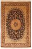 Qum Yellow Hand Woven 46 X 67 Area Rug 254-110060 Thumb 0